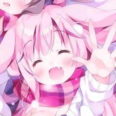 可爱粉色系一对两张闺蜜女漫 你_卡通动漫头像_我要个性网