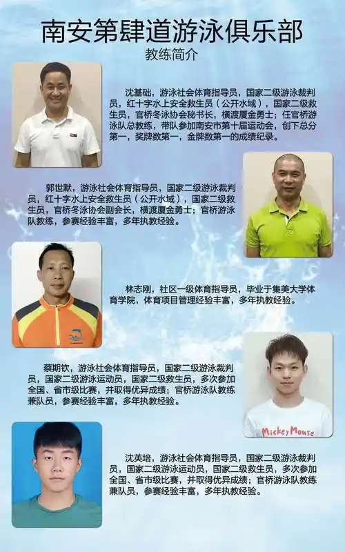 南安第肆道游泳俱乐部暑期招生啦!