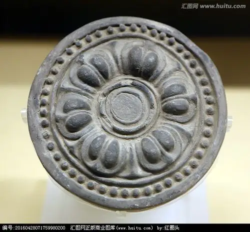 唐代莲花纹瓦当_正版商业图片_昵图网nipic.com