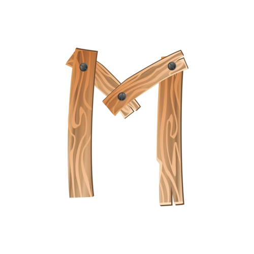 卡通英文字母字体m