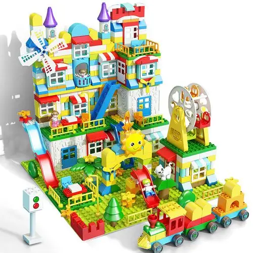 儿童颗粒积木拼装益智大号城堡宝宝2468男女孩建构