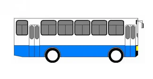 卡通巴士简笔画教