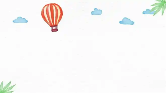 四张彩色手绘卡通ppt背景图片