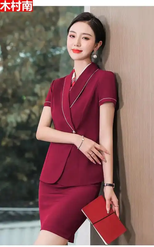 南航空姐制服夏南航空姐制服职业套装夏季女高铁乘务员珠宝酒店美容师