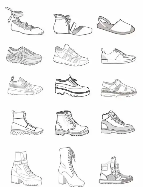 服装设计之鞋子款式合集!