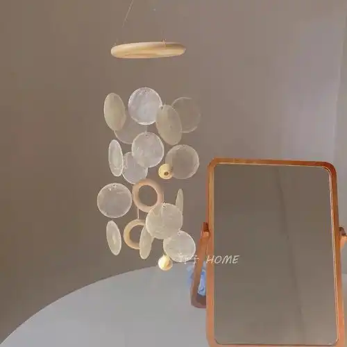 治愈系手工贝壳风铃diy制作分享