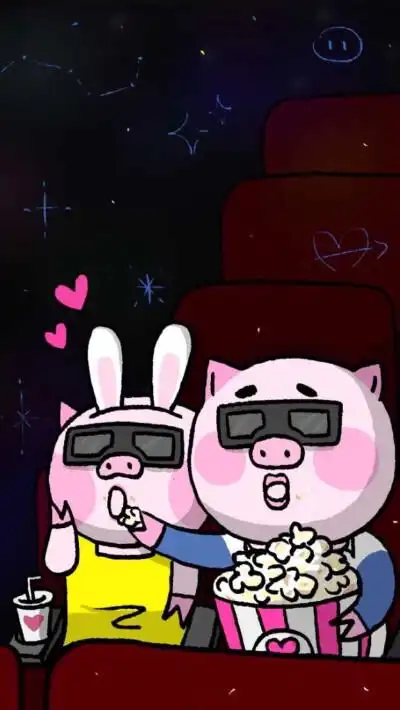 兔子 猪情侣头像