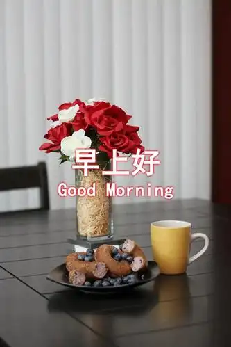 原创清晨最美早上好问候图片带字最新早上好问候祝福图片