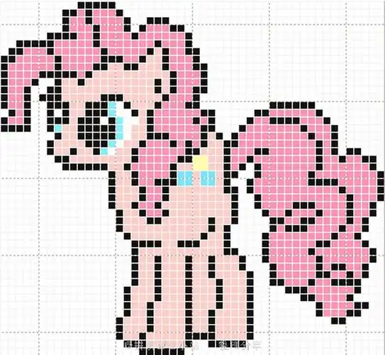 拼拼豆豆图纸 小马宝莉 - 碧琪