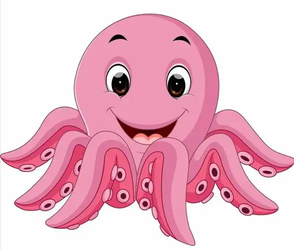 浩维涂鸦班第五周作品《可爱的小章鱼》