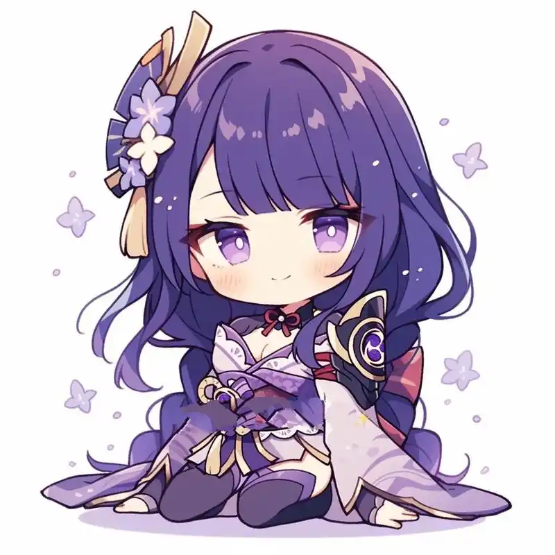 原神头像 | q版·雷电将军 我的雷电将军不可能这么可爱.