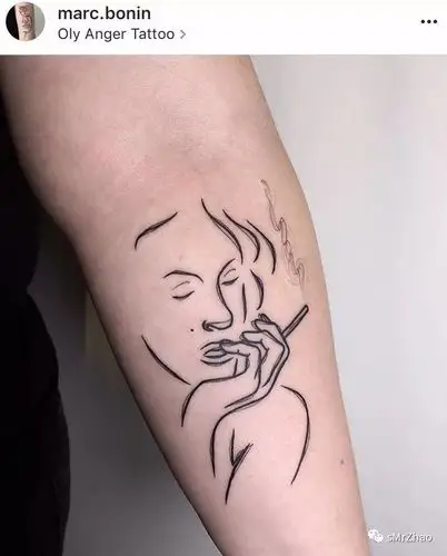 smrzhao纹身推荐(第 130 期)| 黑白 · 线条 · 抽象 · 极简肖像