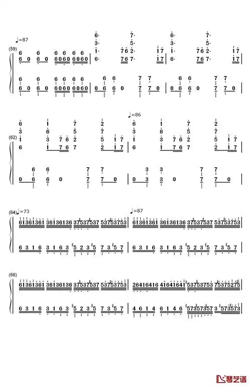 葛里格钢琴变奏曲钢琴简谱-数字双手-爱德华·格里格8