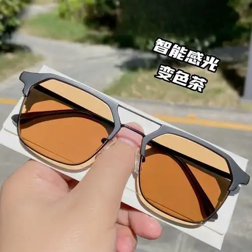 变色近视散光眼镜太阳镜配度数镜片自动感光专业墨镜镜架镜框