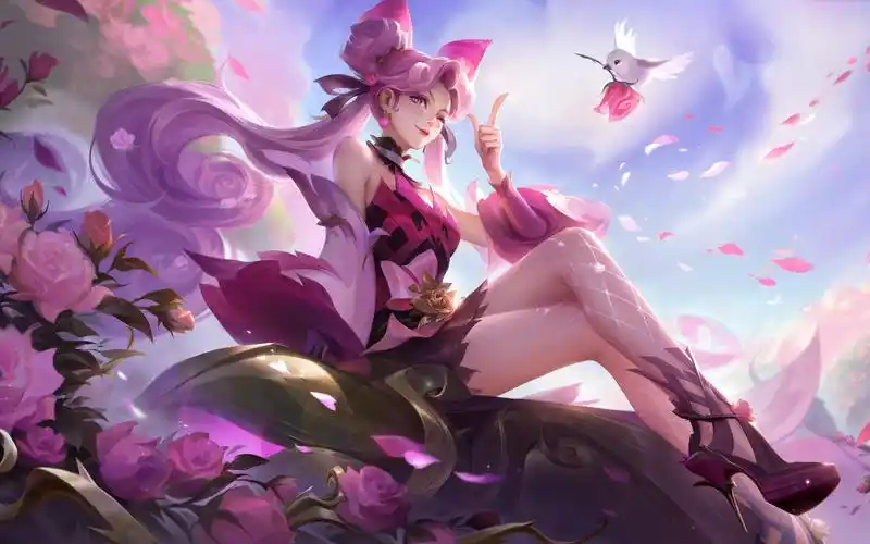 【亚某爆料时间】孙尚香-蔷薇恋人皮肤特性升级效果展示!