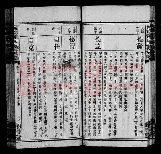 纳言堂龙氏族谱 [32卷,首5卷]第2本 - 龙氏堂号字辈查阅 - 族谱网