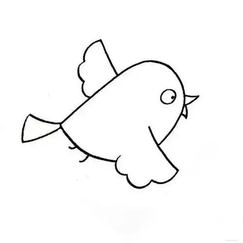 儿童小动物简笔画作品之飞翔的小鸟各种飞翔的小鸟简笔画图片