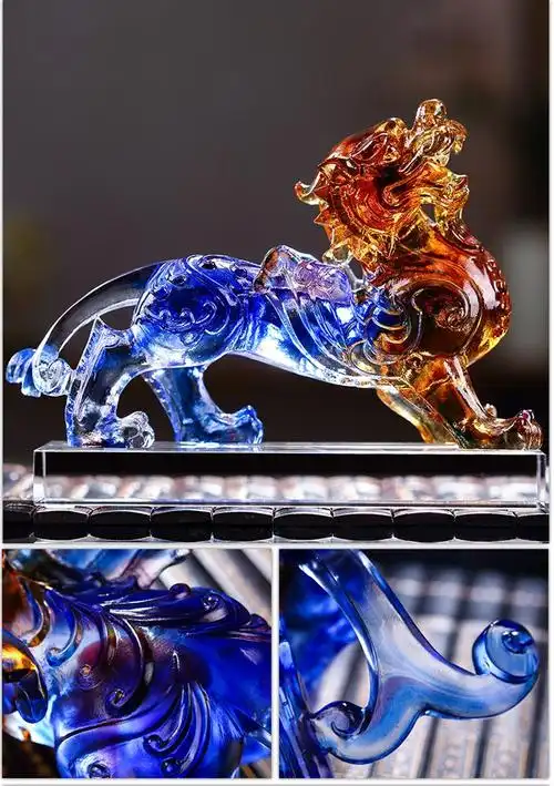 fm0078-3r大号琉彩色貔貅右【图片 价格 品