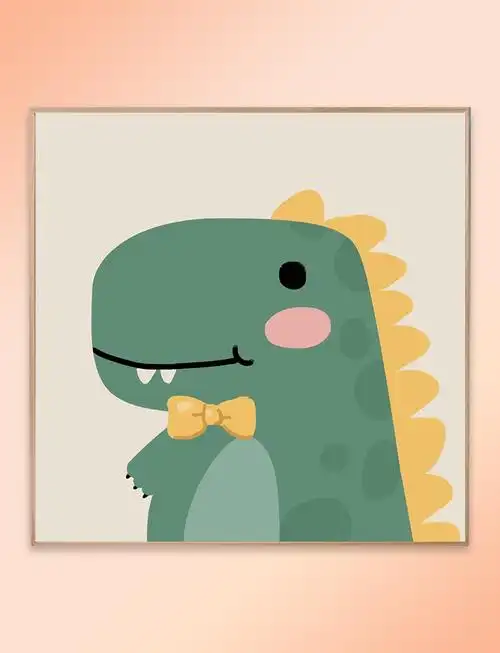 数字油画diy填充手工绘画小动物油彩画涂填色卡通儿童上丙烯熊宝宝