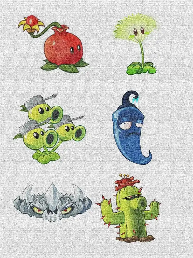 植物大战僵尸简笔画怎么画?这是植物大全.66个植物高清图,下 - 抖音