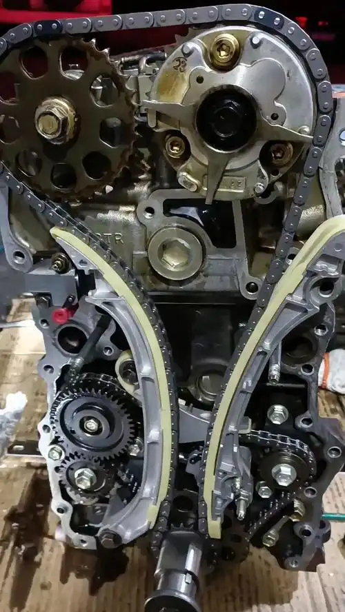 丰田2tr发动机正时链条对点挂载视频