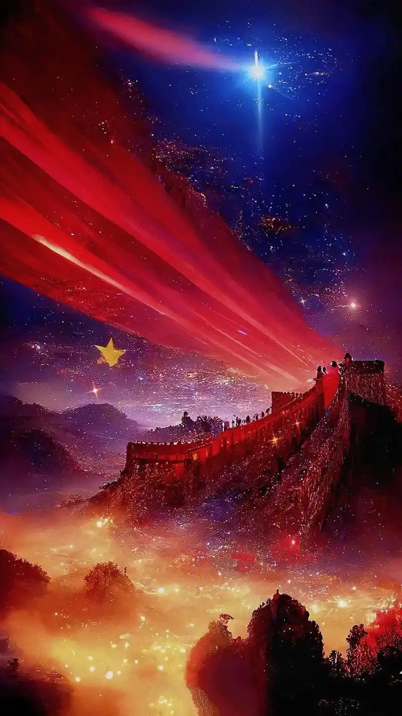 收集了爱国人士最爱之壁纸予你."何其有幸,生于华 - 抖音