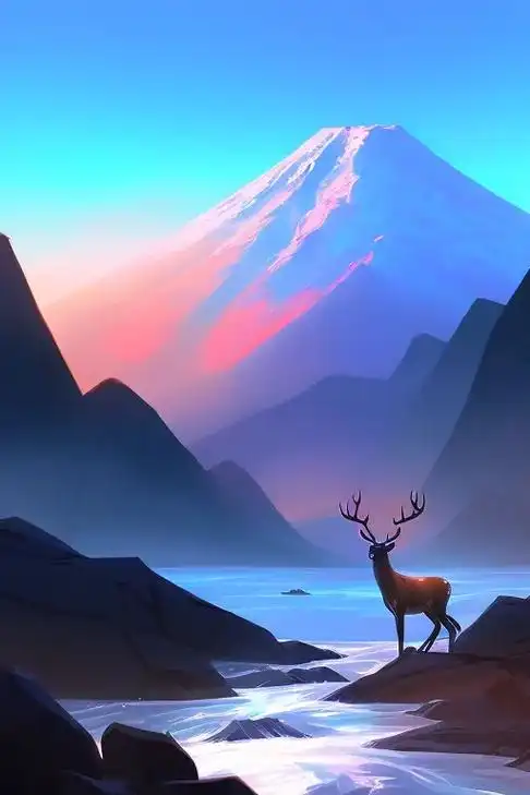 《可爱的小鹿》送给大家一组原创的手机壁纸#壁纸手机超清全面屏 - 抖