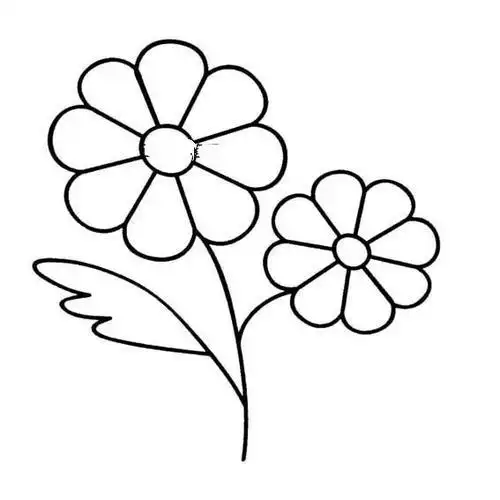 简笔画秋天花朵简笔画秋天