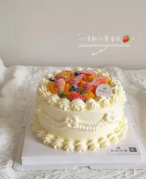 6寸森系水果蛋糕03