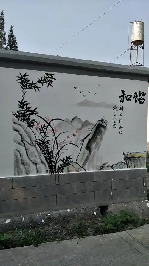 乡村文化墙,社区墙绘,农村墙绘,文化墙|插画|新锐潮流插画|墙绘壁画