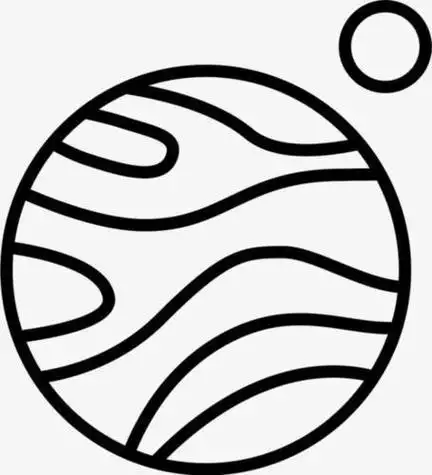 火星简笔画步骤