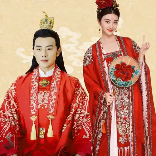 喜服古装新郎大唐荣耀同款婚服景甜唐朝襦裙民族服装