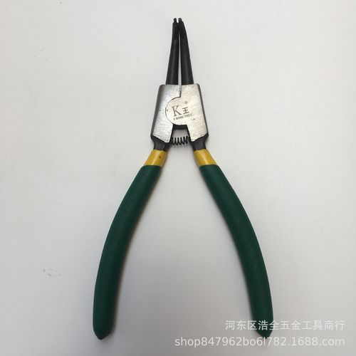厂家供应外卡内卡弯头轴用7寸挡圈卡簧钳弹簧安装拆卸夹持类工具