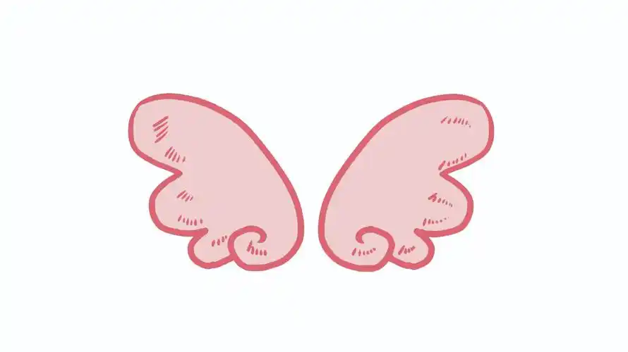 翅膀简笔画
