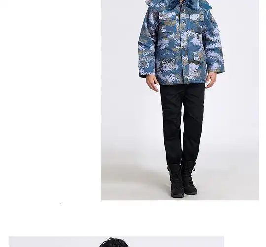 服作训大衣男加厚海军棉大衣耐磨保暖冷库冬季防寒军大衣海洋迷彩大衣