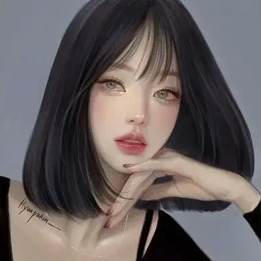 头像女生手绘唯美可爱清纯手绘女头简单大全