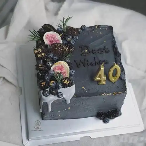 成都同城配送ins风简简约高级男士男生领导新鲜生日蛋糕