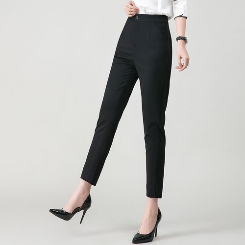 诗燕时装2020夏新款休闲正装显瘦小脚裤女士九分西裤a2103-561a