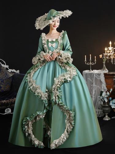 欧式宫廷裙复古礼服欧洲中世纪贵族洛可可公主裙话剧走秀演出服