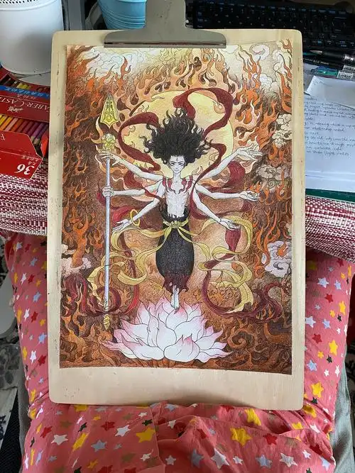 哪吒之魔童降世-哪吒临摹步骤