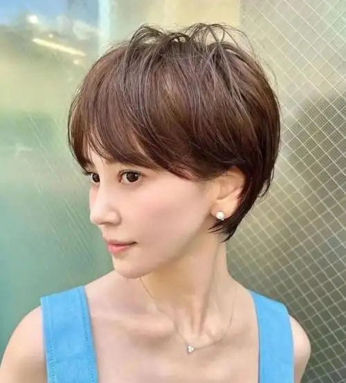 时尚好看的日式短发 立体短发发型干练有型_日韩发型 - 美发站