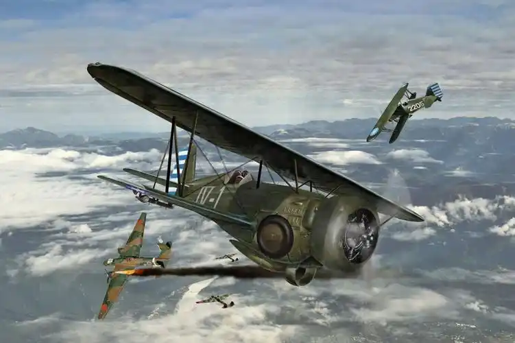 我国进行空战的主要装备是从美国进口的柯蒂斯·霍克双翼战斗机以及