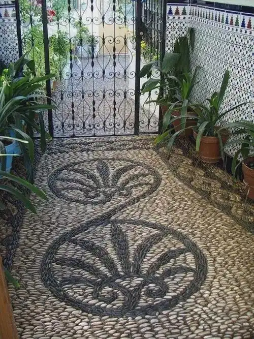 庭院鹅卵石设计·这么美!