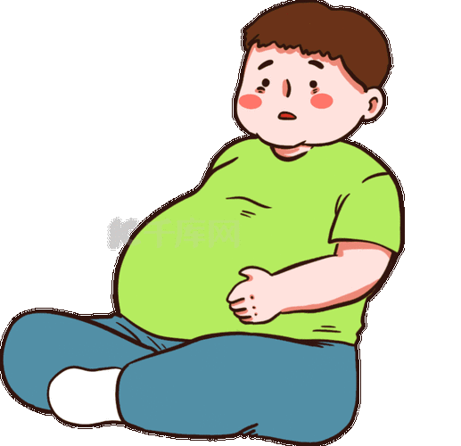 三高肥胖大肚子男子动图gif