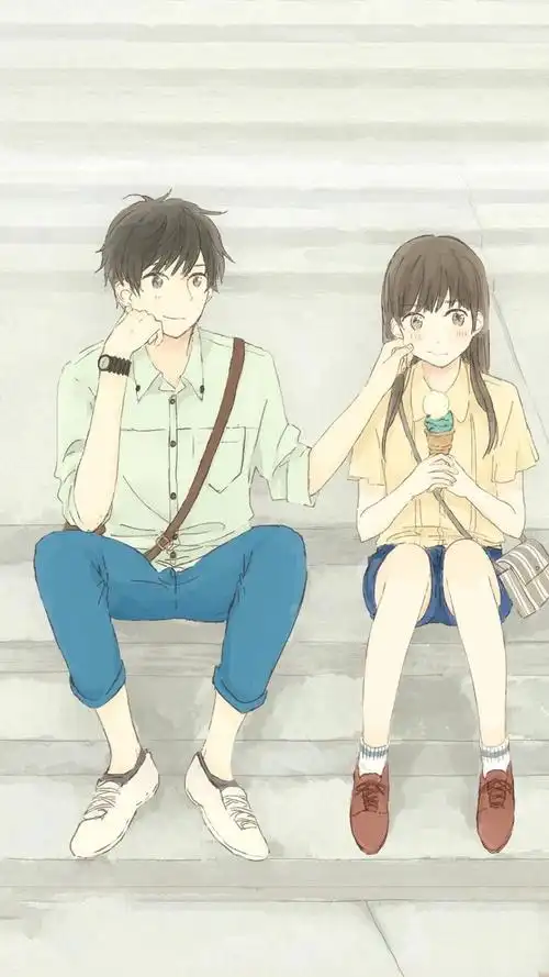 动漫甜蜜情侣,高清图片,手机锁屏桌面-壁纸族