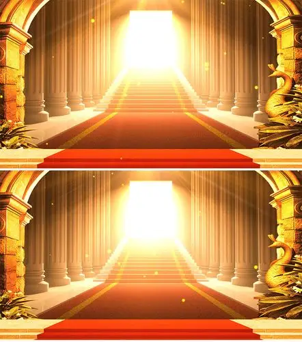 浪漫欧式罗马柱宫殿舞台背景_1920x1080_高清视频素材下载(编号