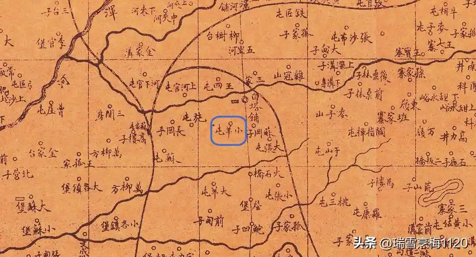 1894年奉天府地图·小羊儿屯也有一种说法为,小羊安是嘉庆年间形成的