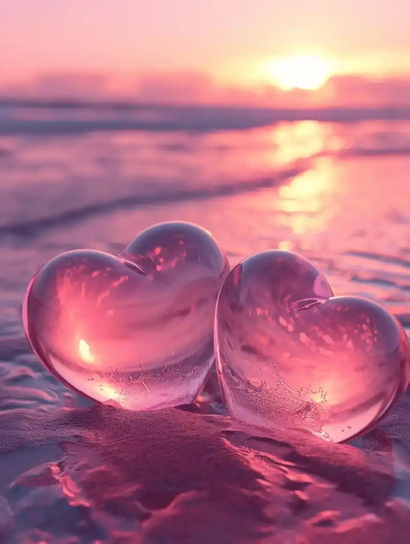 都想要一份甜甜的恋爱,一组浪漫甜美的爱情壁纸送给你,祝福你顺 - 抖