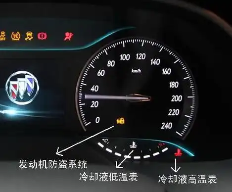 别克英朗仪表盘,故障灯图解 - 奇点