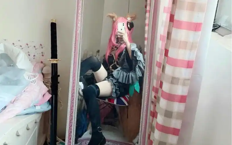 女装大佬cos玉藻前真可爱